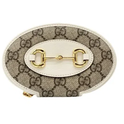 Pre-owned Gucci Beige Ivory Pvc Leather Coin Purse/coin Case () In Multi