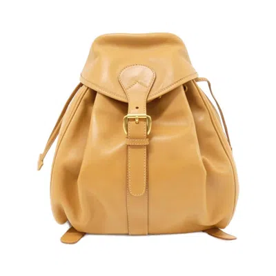Pre-owned Gucci Beige Leather Backpack ()
