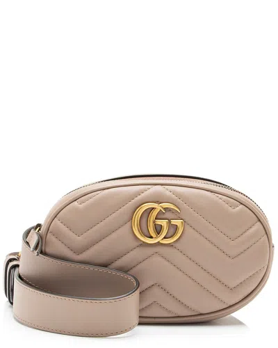 Gucci Beige Leather Belt Bag In Neutral
