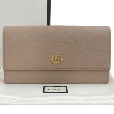 Pre-owned Gucci Beige Leather Coin Purse/coin Case ()