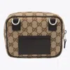 Gucci Men Gg Supreme Shoulder Bag In Brown