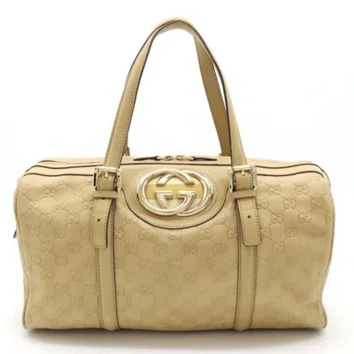 Pre-owned Gucci Beige Leather Tote Bag ()