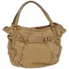 GUCCI GUCCI BEIGE LEATHER TOTE BAG (PRE-OWNED)