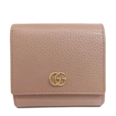 Pre-owned Gucci Beige Leather Wallet (bi-fold) ()
