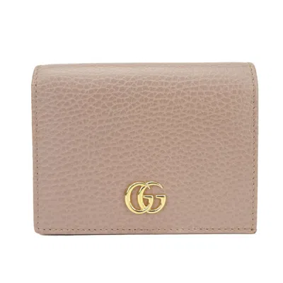 Pre-owned Gucci Beige Leather Wallet (bi-fold) () In Sand