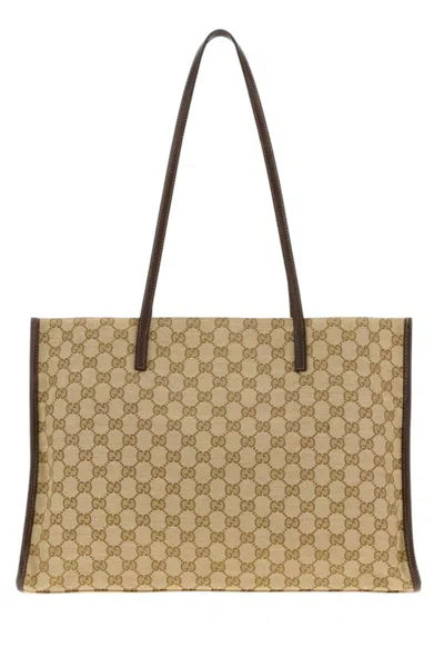Gucci Beige Londra Large Tote In Nude