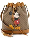 Gucci Beige Micro Gg Canvas X Disney Mickey Mouse Bucket Bag (authentic Pre-  Loved)