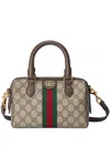 Gucci Neutral Ophidia Gg Mini Tote Bag In Beige