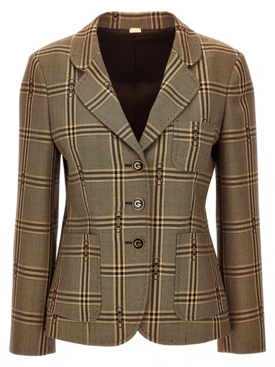 Gucci Beige Morsetto Blazer
