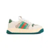 Gucci Screener Low-top Sneakers In Leather In Neutrals
