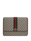 Gucci Beige Ophidia Messenger Bag In Beige