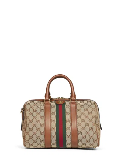 Gucci Beige Ophidia Monogram Print Tote Bag<br/>
