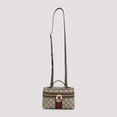 Gucci Beige Ophidia Super Mini Shoulder Bag