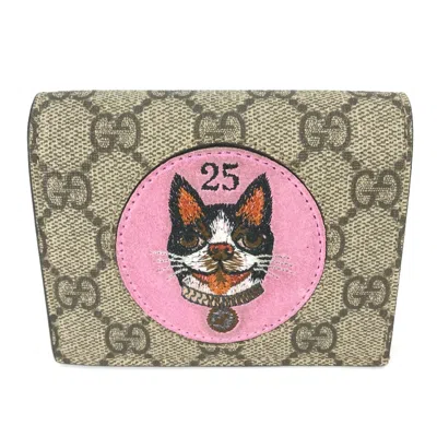 Pre-owned Gucci Beige Other Wallet (bi-fold) ()