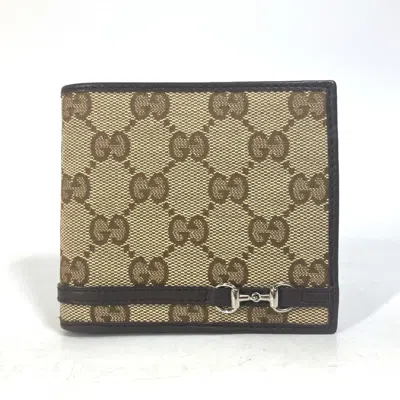 Pre-owned Gucci Beige Other Wallet (bi-fold) ()