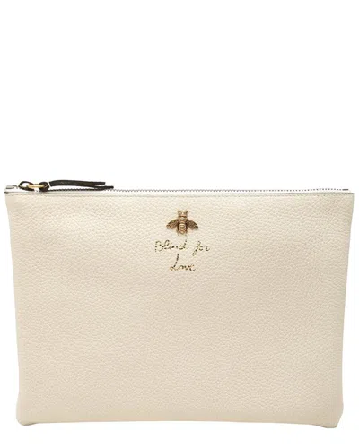 Pre-owned Gucci Beige Others Animalier Bee Clutch (authentic Pre-loved)