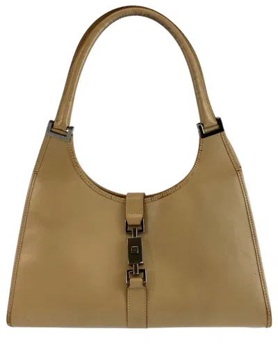 Pre-owned Gucci Beige Others Jackie Handbag (authentic Pre-loved) In Brown/beige