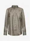 Gucci Women Printed Silk Shirt