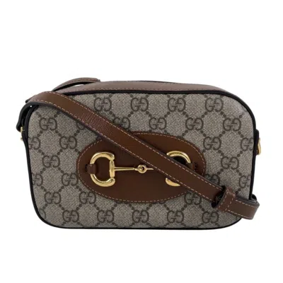Pre-owned Gucci Beige Pvc Leather Shoulder Bag () In Sand