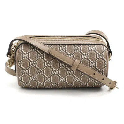 Pre-owned Gucci Beige Pvc Leather Shoulder Bag () In Sand