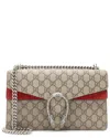 Gucci Beige, Red Gg Supreme Coated Canvas & Leather Dionysus Medium Shoulder Bag (authentic Pre-love In Multi