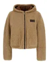 Gucci Reversible Shearling Bomber Jacket In Multicolor