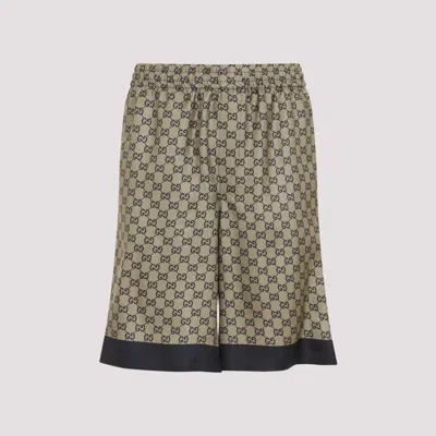 GUCCI BEIGE SILK SHORTS