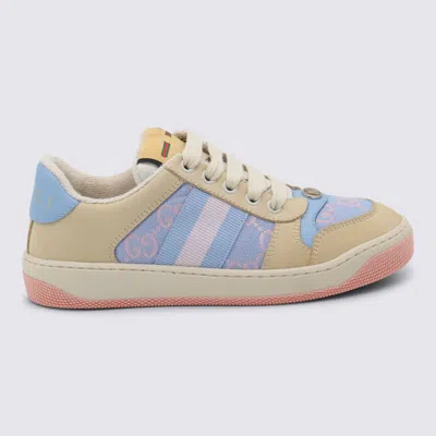 Gucci Kids' Beige Sneakers In Multi