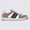 Gucci Beige Sneakers In B-e/g.w-g.w/s.pi/vrv