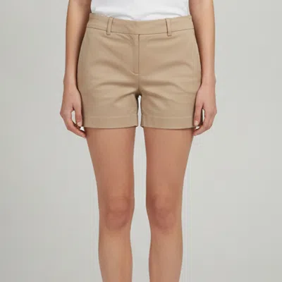 Pre-owned Gucci Beige Stretch Cotton Tailored Mini Shorts S