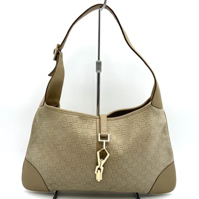 Pre-owned Gucci Beige Suede Shoulder Bag () In Sand