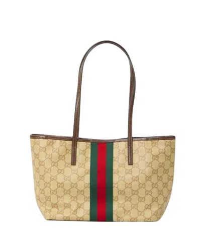 Gucci Beige Tribeca Small Tote In Multi