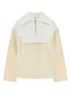 Gucci Beige Two-tone Blend Padded Jacket In Multi