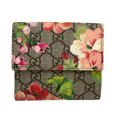 Pre-owned Gucci Beige Wallet (bi-fold) () In Sand