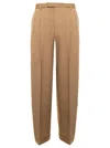 Gucci Beige Wool Pants In Beige