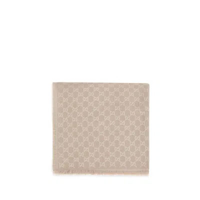 Gucci Beige Wool Scarf
