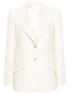 Gucci Single-breast Wool Blazer In White