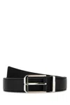 Gucci Cintura In Pelle Nera  Uomo