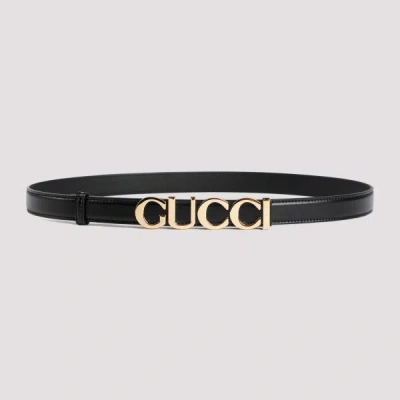 Gucci Belt 2 Logo 75 In Black