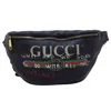 GUCCI GUCCI BELT BAG BLACK LEATHER CLUTCH BAG (PRE-OWNED)