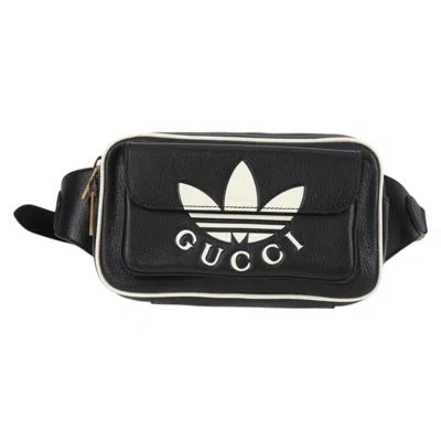 Pre-owned Gucci Belt Bag Black Leather Shoulder Bag ()