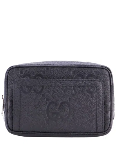 Gucci Belt Bag Jumbo Gg Embossed Small (authentic Pre-loved) In Blue
