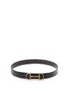 Gucci Men Leather Belt With Metal Horsebit In Brown