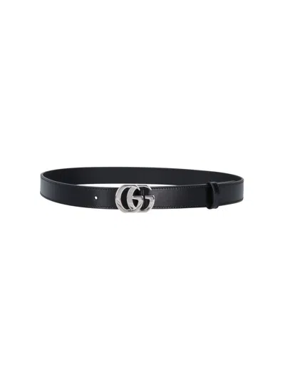 Gucci Belt "gg Marmont" In Black