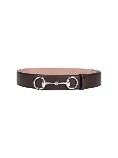 Gucci Belt "horsebit 1955" In Brown