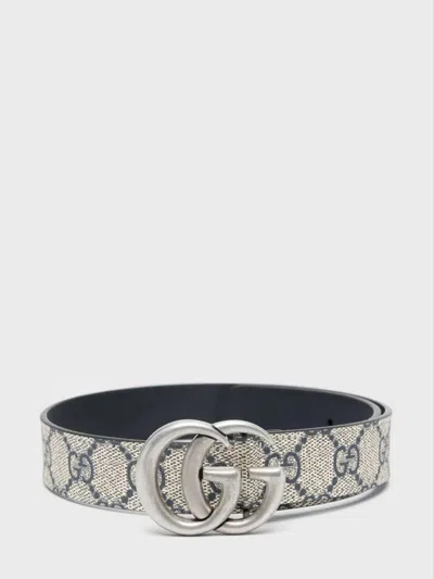 Gucci Kids Belt Junior W.25 Gg Supreme H2 In Neutral