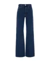 Gucci Trousers Wide-leg Denim Back Pockets In Blue