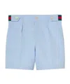 Gucci Belt-loop Shorts In Blue