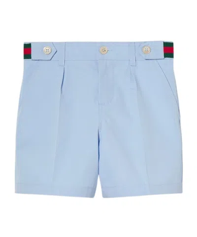 Gucci Belt-loop Shorts In Blue