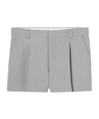 Gucci Belt-loop Shorts In Gray